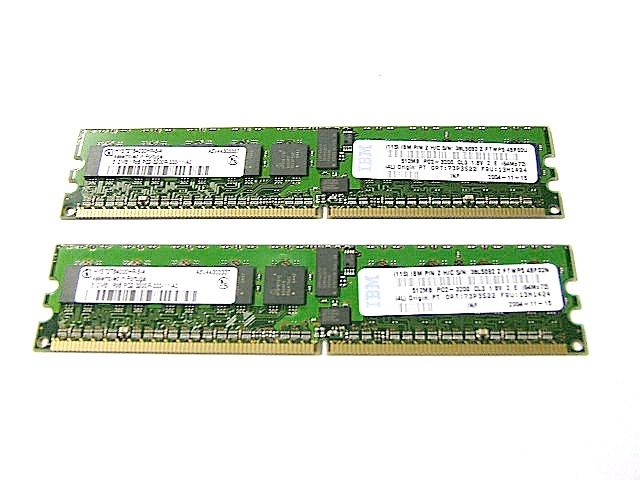 512MBx2 PC2-3200 DDR2 Reg-ECC
