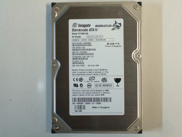 ST340016A 40GB 3.5インチ HDD